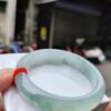 【天然緬甸玉A貨】  
✨ 冰種 微起光膠感重・正圈手鐲
