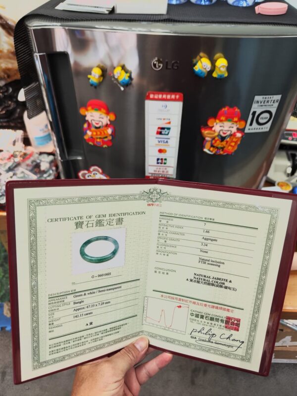 img_0753 天然緬甸玉A貨 冰種飄綠花正圈手鐲