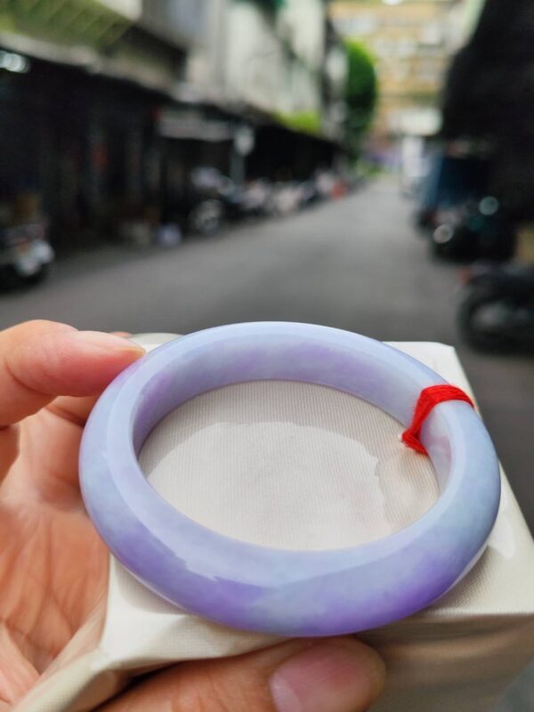 img_0757-2 天然緬甸玉A貨 濃紫羅蘭正圈手鐲