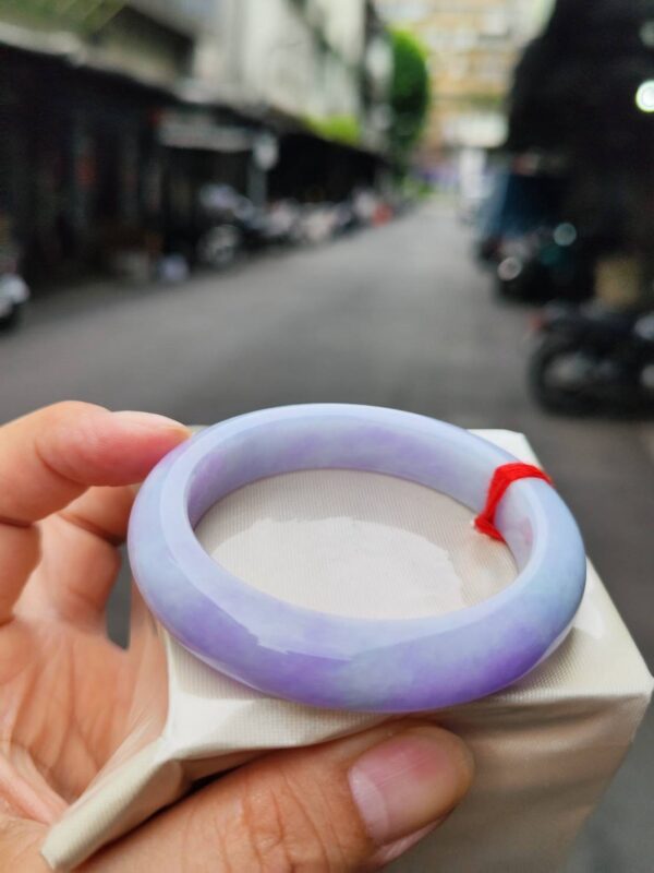 img_0759-2 天然緬甸玉A貨 濃紫羅蘭正圈手鐲