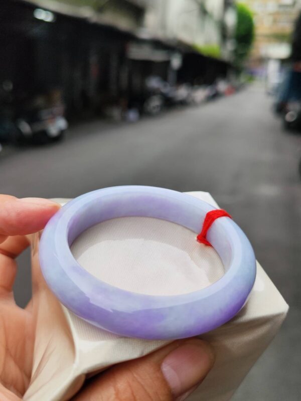 img_0760-2 天然緬甸玉A貨 濃紫羅蘭正圈手鐲