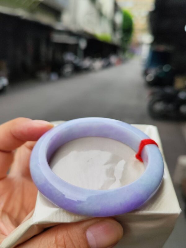 img_0761-2 天然緬甸玉A貨 濃紫羅蘭正圈手鐲