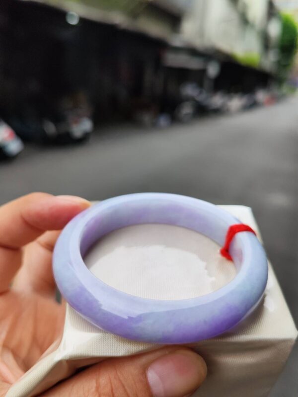 img_0762-2 天然緬甸玉A貨 濃紫羅蘭正圈手鐲