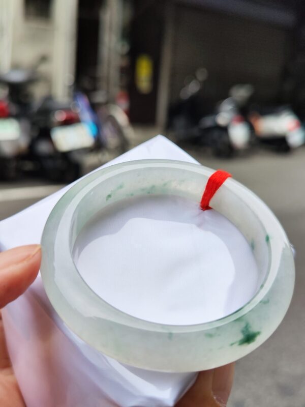 img_0806 天然緬甸玉A貨 ✨🔥 放光玻璃種 正圈厚庄手鐲 🔥