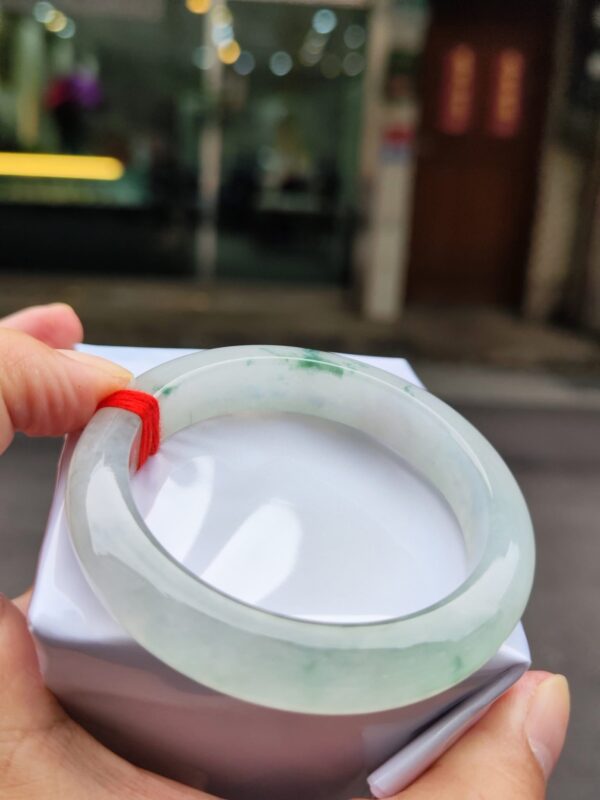 img_0809 天然緬甸玉A貨 ✨🔥 放光玻璃種 正圈厚庄手鐲 🔥