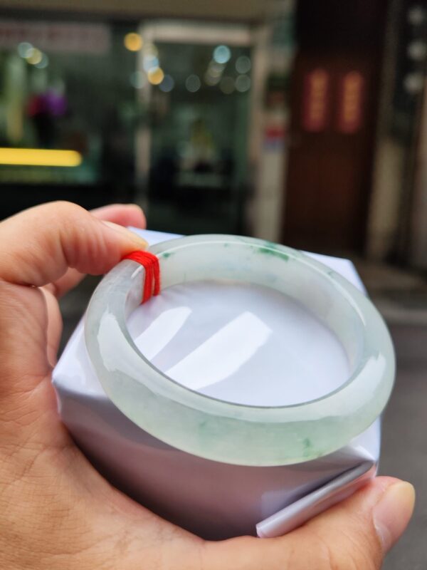 img_0810 天然緬甸玉A貨 ✨🔥 放光玻璃種 正圈厚庄手鐲 🔥