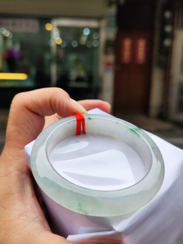 img_0813 天然緬甸玉A貨 ✨🔥 放光玻璃種 正圈厚庄手鐲 🔥