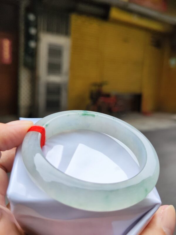 img_0814 天然緬甸玉A貨 ✨🔥 放光玻璃種 正圈厚庄手鐲 🔥