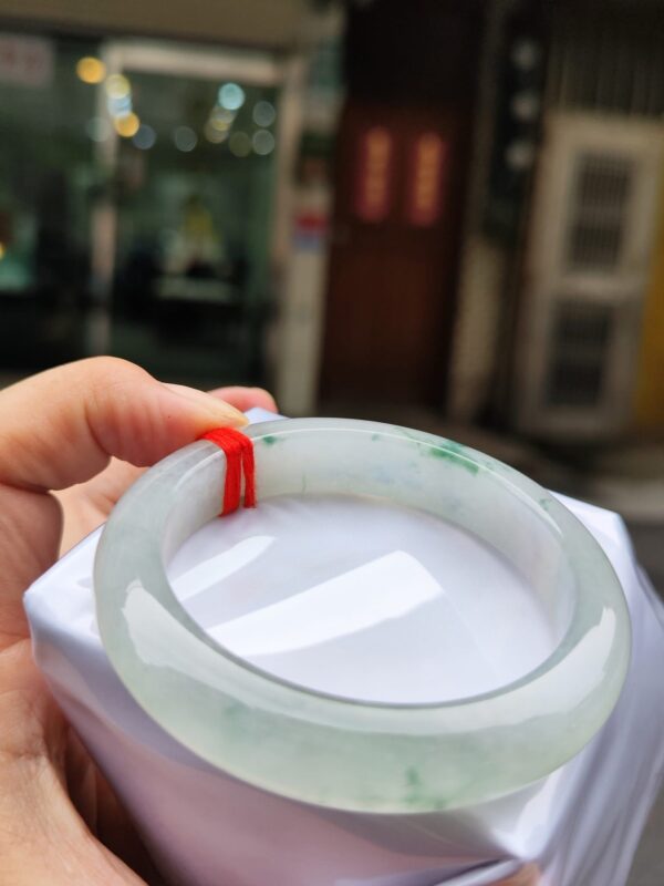 img_0816 天然緬甸玉A貨 ✨🔥 放光玻璃種 正圈厚庄手鐲 🔥