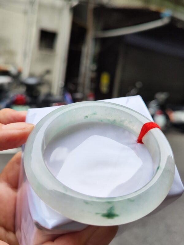 img_0817 天然緬甸玉A貨 ✨🔥 放光玻璃種 正圈厚庄手鐲 🔥