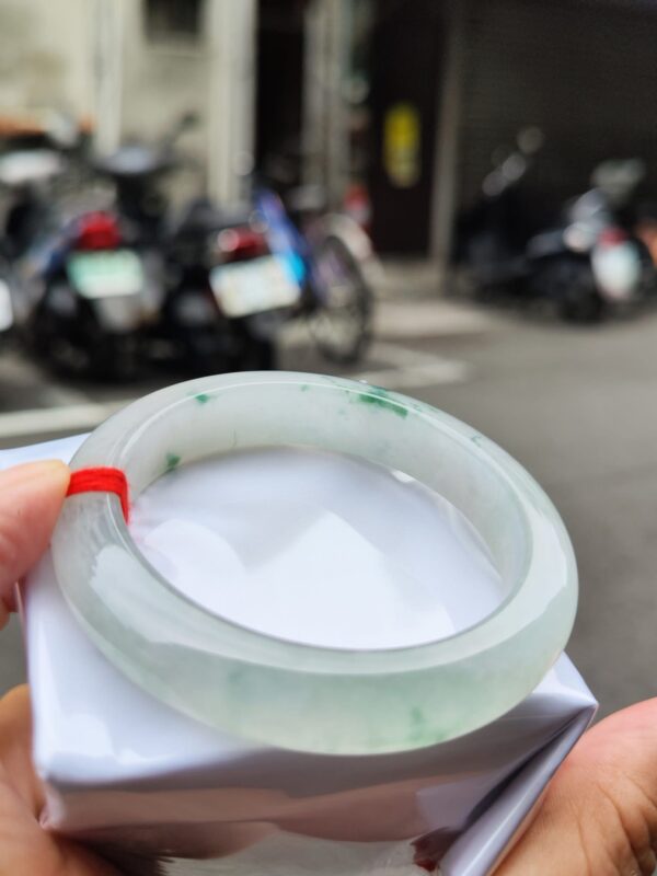 img_0819 天然緬甸玉A貨 ✨🔥 放光玻璃種 正圈厚庄手鐲 🔥