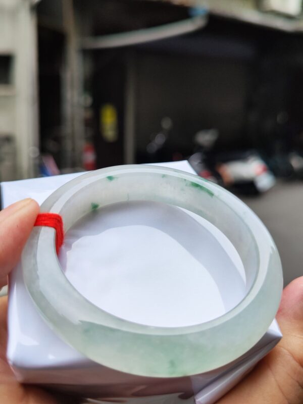 img_0820 天然緬甸玉A貨 ✨🔥 放光玻璃種 正圈厚庄手鐲 🔥