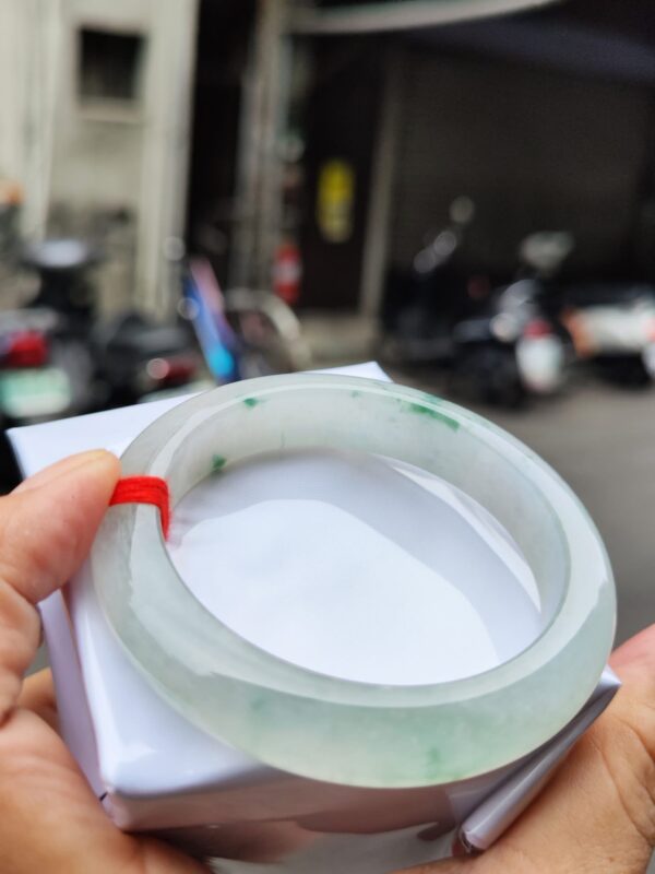 img_0821 天然緬甸玉A貨 ✨🔥 放光玻璃種 正圈厚庄手鐲 🔥
