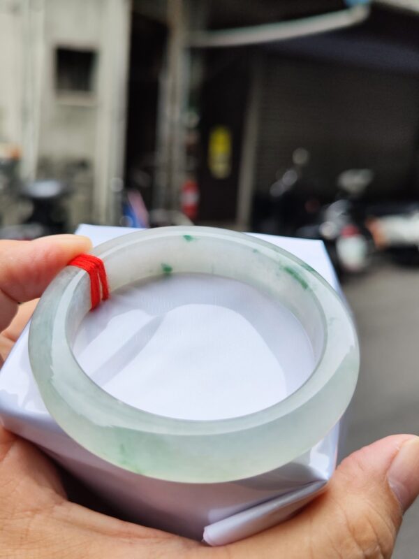 img_0822 天然緬甸玉A貨 ✨🔥 放光玻璃種 正圈厚庄手鐲 🔥