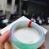 天然緬甸玉A貨｜四喜濃紫羅蘭春彩正圈厚庄手鐲