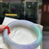 天然緬甸玉A貨｜四喜濃紫羅蘭春彩正圈厚庄手鐲