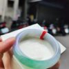 天然緬甸玉A貨｜四喜濃紫羅蘭春彩正圈厚庄手鐲