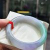 天然緬甸玉A貨｜四喜濃紫羅蘭春彩正圈厚庄手鐲
