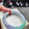 天然緬甸玉A貨｜四喜濃紫羅蘭春彩正圈厚庄手鐲