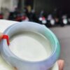天然緬甸玉A貨｜四喜濃紫羅蘭春彩正圈厚庄手鐲