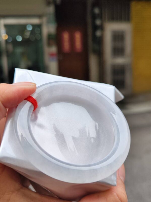 天然緬甸玉A貨
冰種｜白月光正圈圓骨手鐲
