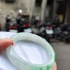 天然緬甸玉A貨｜飄陽綠正圈厚庄手鐲