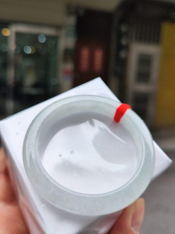 天然緬甸玉A貨
冰種｜白月光正圈厚庄手鐲
