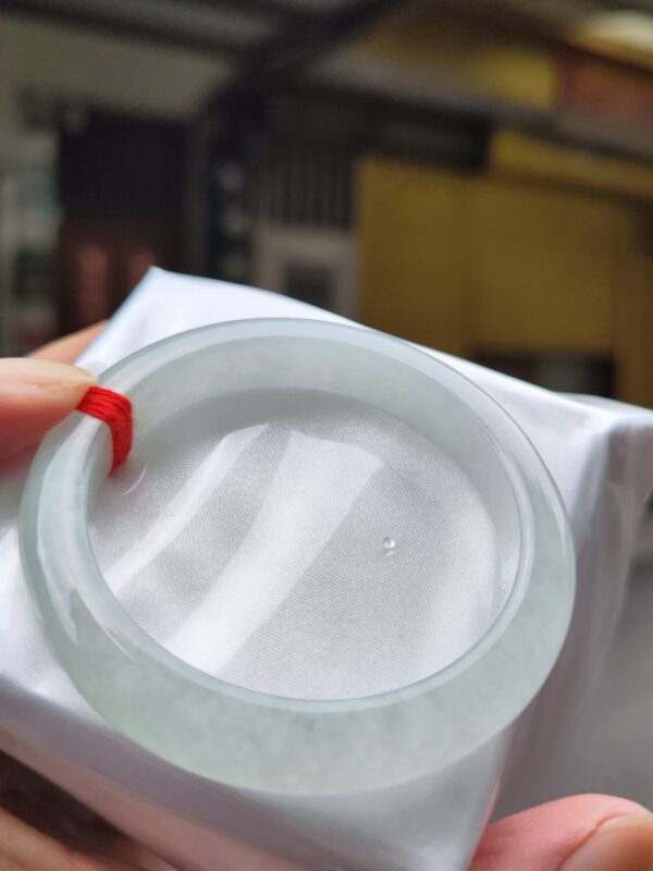 天然緬甸玉A貨
冰種｜白月光正圈厚庄手鐲