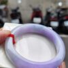 天然緬甸玉A貨
濃紫羅蘭｜正圈厚庄手鐲