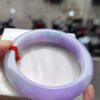 天然緬甸玉A貨
濃紫羅蘭｜正圈厚庄手鐲