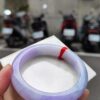 天然緬甸玉A貨
濃紫羅蘭｜正圈厚庄手鐲