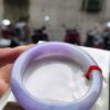 天然緬甸玉A貨
濃紫羅蘭｜正圈厚庄手鐲
