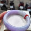 天然緬甸玉A貨
濃紫羅蘭｜正圈厚庄手鐲