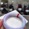 天然緬甸玉A貨
濃紫羅蘭｜正圈厚庄手鐲