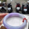 天然緬甸玉A貨
濃紫羅蘭｜正圈厚庄手鐲
