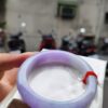 天然緬甸玉A貨
濃紫羅蘭｜正圈厚庄手鐲