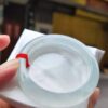 天然緬甸玉A貨
放光玻璃種｜白月光正圈厚庄手鐲