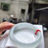 天然緬甸玉A貨
放光玻璃種｜白月光正圈厚庄手鐲