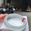 天然緬甸玉A貨
放光玻璃種｜白月光正圈厚庄手鐲