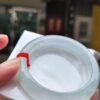天然緬甸玉A貨
放光玻璃種｜白月光正圈厚庄手鐲