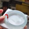 天然緬甸玉A貨
放光玻璃種｜白月光正圈厚庄手鐲