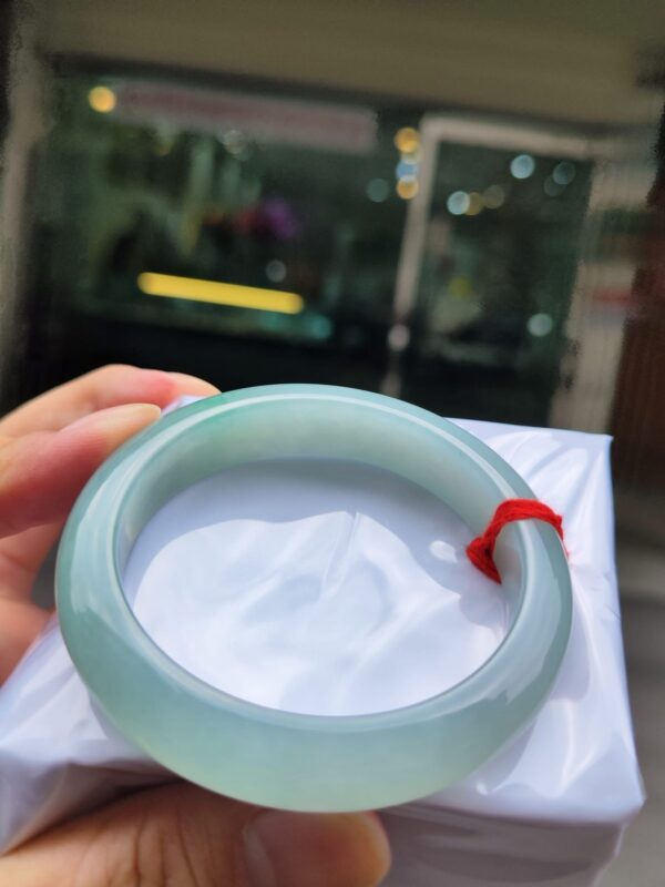 天然緬甸玉A貨
💎冰芙蓉種｜飄綠花正圈手鐲