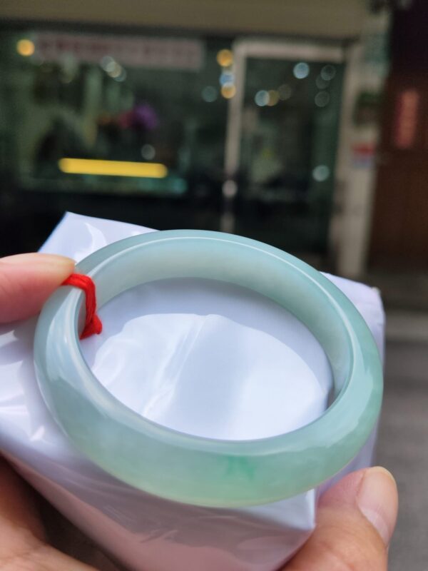 天然緬甸玉A貨
💎冰芙蓉種｜飄綠花正圈手鐲