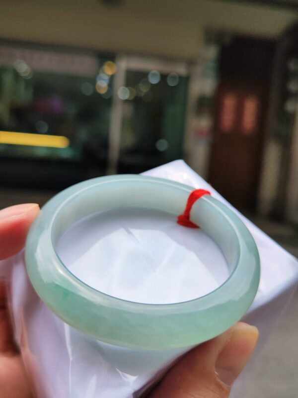 天然緬甸玉A貨
💎冰芙蓉種｜飄綠花正圈手鐲