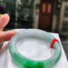 天然緬甸玉A貨
飄綠花｜正圈手鐲