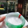 天然緬甸玉A貨
飄綠花｜正圈手鐲