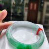 天然緬甸玉A貨
飄綠花｜正圈手鐲