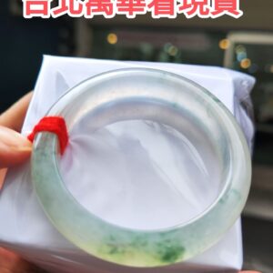天然緬甸玉A貨｜頂級放光玻璃種飄花正圈手鐲