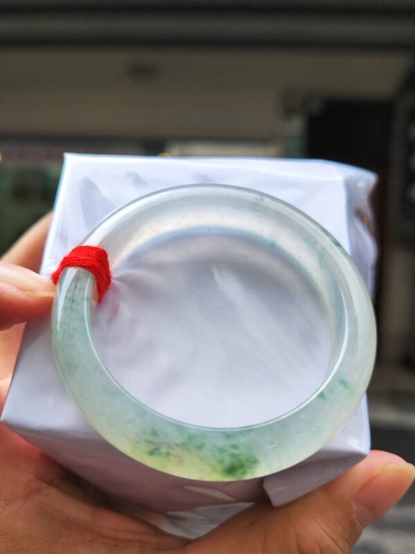 天然緬甸玉A貨｜頂級放光玻璃種飄花正圈手鐲