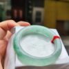 天然緬甸玉A貨｜冰種飄陽綠正圈超厚庄手鐲